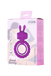 Фиолетовое эрекционное кольцо на пенис JOS GOOD BUNNY - 5