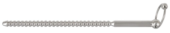 Винтовой уретральный зонд Sextreme Dip Stick Ribbed - 27,7 см. - 1