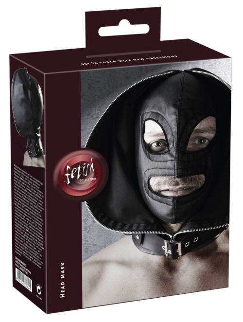 Двухслойный шлем-маска с отверстиями для глаз и рта - 7