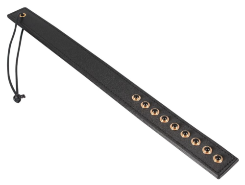 Чёрный пэддл с фигурными клёпками - 37 см. - 0