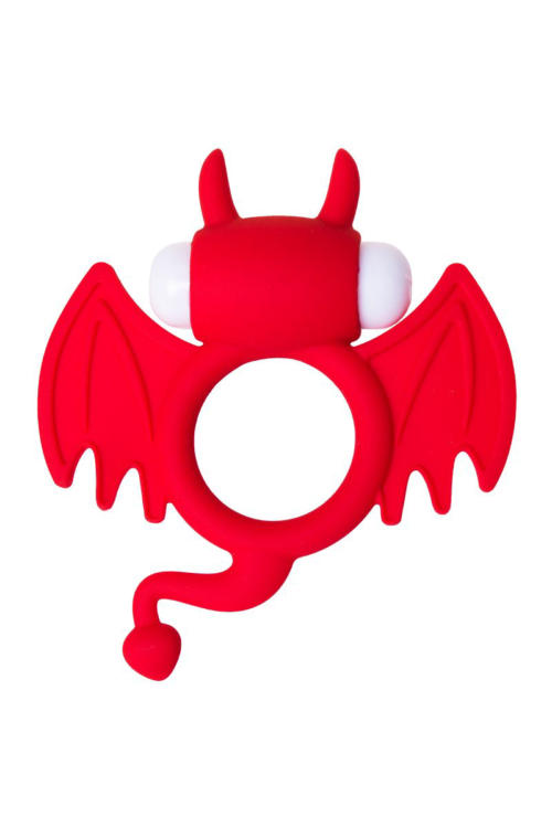 Красное эрекционное кольцо на пенис JOS COCKY DEVIL - 1