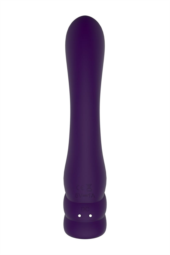 Фиолетовый вибратор с клиторальным стимулятором Nalone PureX2 - 20,7 см. - 5
