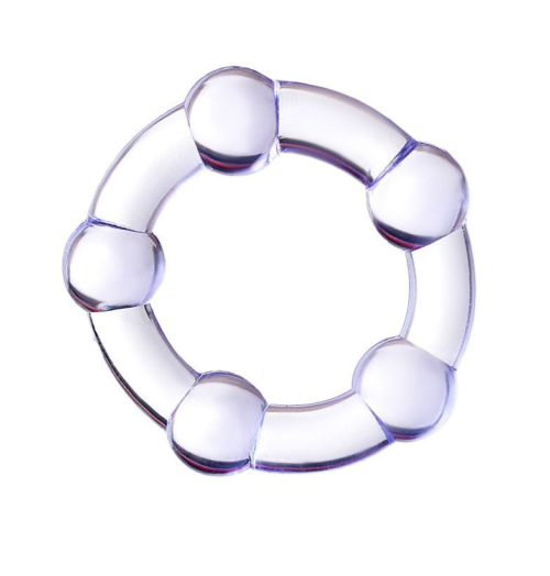 Фиолетовое эрекционное кольцо A-Toys - 0