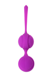 Фиолетовые вагинальные шарики с ресничками JOS NUBY - 3