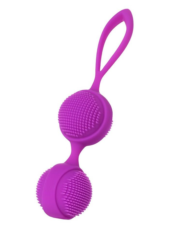 Фиолетовые вагинальные шарики с ресничками JOS NUBY - 0