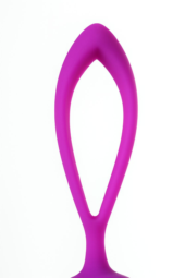 Фиолетовые вагинальные шарики с ресничками JOS NUBY - 7