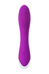 Фиолетовый вибратор с ресничками JOS DESI - 18,5 см. - 1