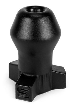 Анальная боеголовка Oxballs Ass Bomb Filler Plug Black S - 7,5 см.
