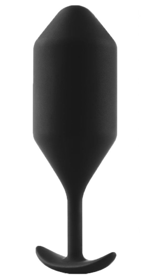 Чёрная пробка для ношения B-vibe Snug Plug 5 - 14 см. - 0