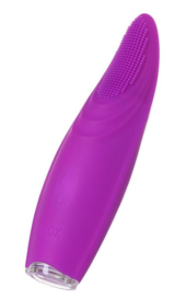 Фиолетовый клиторальный стимулятор с ресничками JOS ALICIA - 15,5 см. - 0