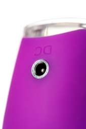 Фиолетовый клиторальный стимулятор с ресничками JOS ALICIA - 15,5 см. - 10