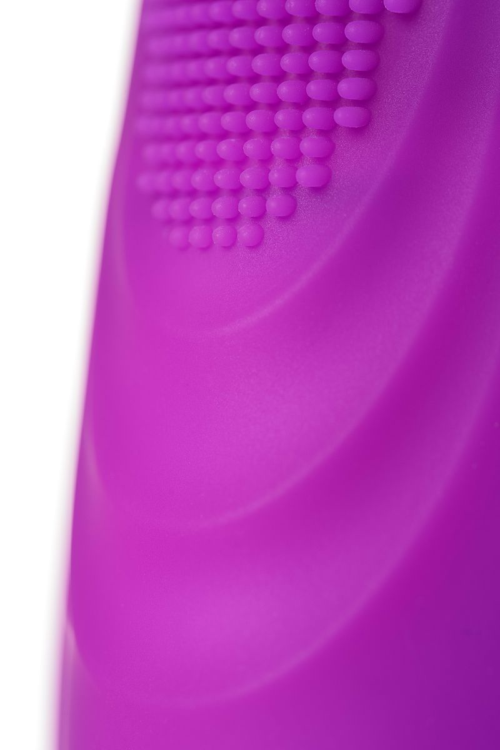 Фиолетовый клиторальный стимулятор с ресничками JOS ALICIA - 15,5 см. - 11