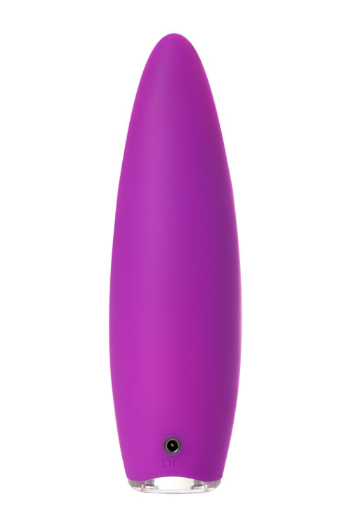 Фиолетовый клиторальный стимулятор с ресничками JOS ALICIA - 15,5 см. - 2