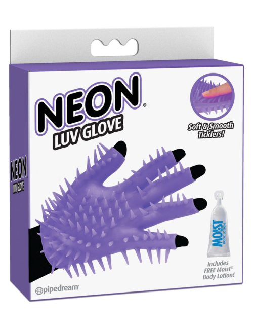 Фиолетовая перчатка для мастурбации Luv Glove - 1