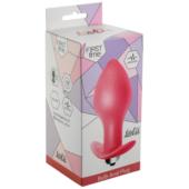Розовая анальная вибропробка Bulb Anal Plug - 10 см. - 1