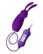 Фиолетовое виброяйцо с пультом управления A-Toys Bunny, работающее от USB - 0