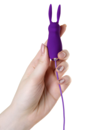 Фиолетовое виброяйцо с пультом управления A-Toys Bunny, работающее от USB - 2