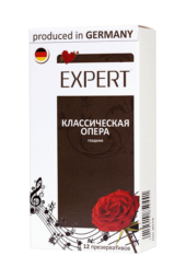 Гладкие презервативы Expert Классическая опера - 12 шт. - 0