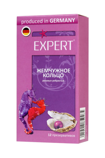 Презервативы с ребрами Expert Жемчужное кольцо - 12 шт.