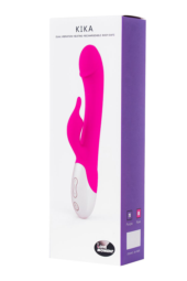 Фиолетовый вибратор LOVEMOMENT с подогревом - 21,5 см. - 6