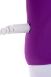 Фиолетовый вибратор LOVEMOMENT с подогревом - 21,5 см. - 10