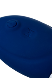 Синяя анальная вибровтулка OPlay Unico с пультом ДУ - 13,5 см. - 14