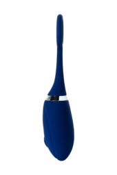 Синяя анальная вибровтулка OPlay Unico с пультом ДУ - 13,5 см. - 5