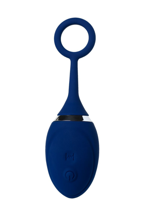 Синяя анальная вибровтулка OPlay Unico с пультом ДУ - 13,5 см. - 4