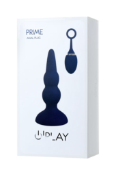 Синяя анальная вибровтулка OPlay Prime - 12 см. - 10