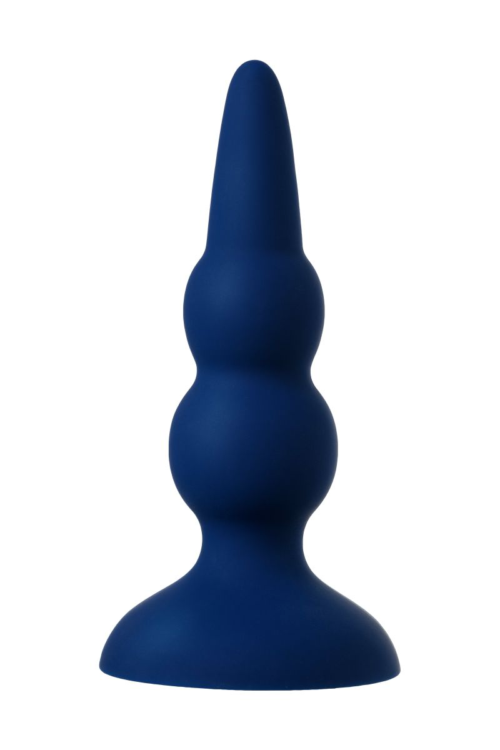 Синяя анальная вибровтулка OPlay Prime - 12 см. - 2