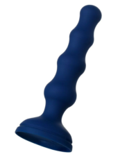 Синяя анальная вибровтулка OPlay Wave с пультом ДУ - 15,5 см. - 0
