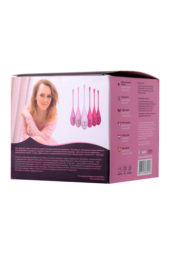 Набор из 6 розовых вагинальных шариков Eromantica K-ROSE - 4
