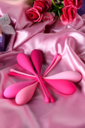 Набор из 6 розовых вагинальных шариков Eromantica K-ROSE - 13
