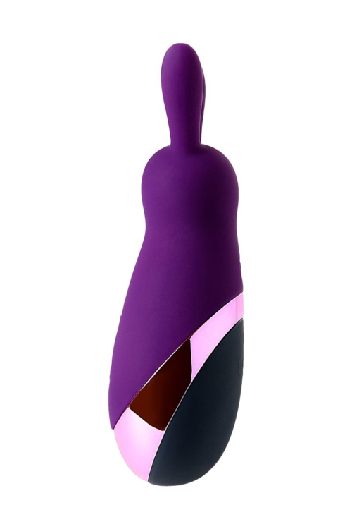 Фиолетовый стимулятор эрогенных зон Eromantica BUNNY - 21,5 см. - 3