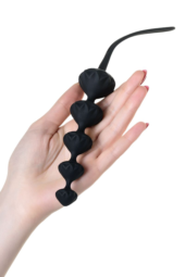 Набор из 2 чёрных анальных цепочек Satisfyer Beads - 4
