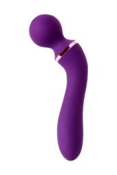 Фиолетовый вибромассажер Eromantica Uma - 20 см. - 2
