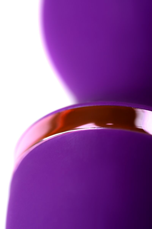 Фиолетовый вибромассажер Eromantica Uma - 20 см. - 12