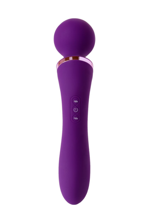 Фиолетовый вибромассажер Eromantica Uma - 20 см. - 3
