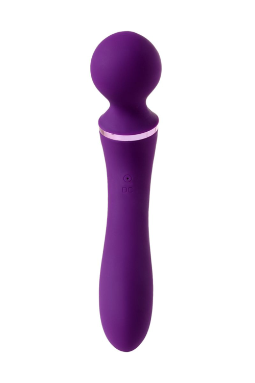 Фиолетовый вибромассажер Eromantica Uma - 20 см. - 1