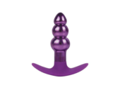 Анальная металлическая втулка фиолетового цвета - 9,6 см. - 0