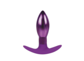 Каплевидная анальная втулка фиолетового цвета - 9,6 см. - 0