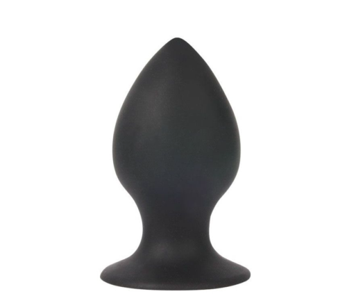 Чёрная анальная втулка Sex Expert - 8 см. - 0