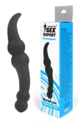 Чёрный стимулятор простаты Sex Expert - 20 см. - 1
