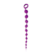 Фиолетовая фигурная анальная цепочка Cosmo - 32 см. - 0