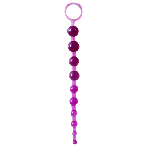 Фиолетовая анальная цепочка Anal stimulator - 26 см. - 0