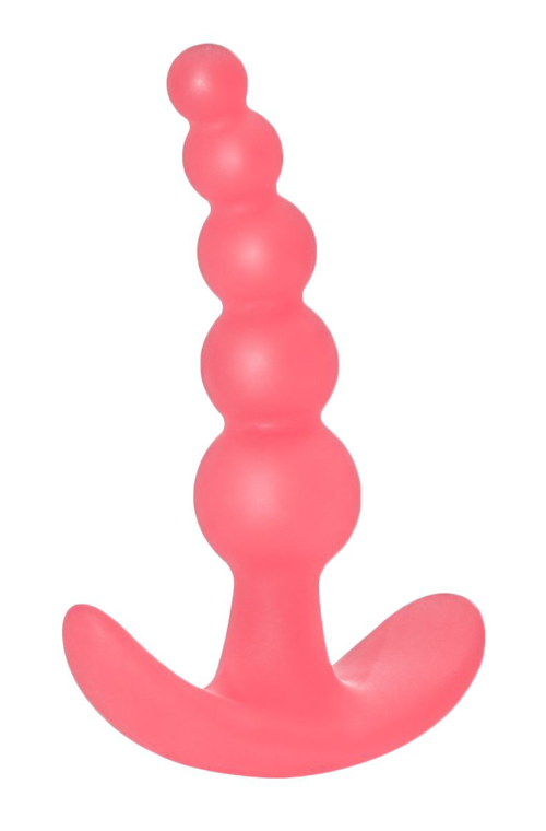 Розовая анальная пробка Bubbles Anal Plug - 11,5 см. - 1