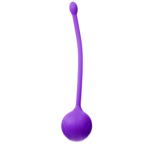 Фиолетовый металлический шарик с хвостиком в силиконовой оболочке - 0