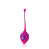 Розовый вагинальный шарик Cosmo с хвостиком - 0