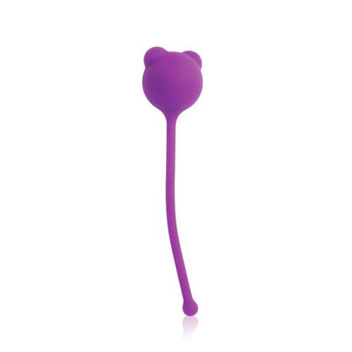 Фиолетовый вагинальный шарик с ушками Cosmo - 0