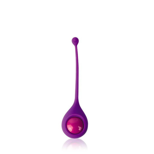 Фиолетовый вагинальный шарик со смещенным центром тяжести Cosmo - 0